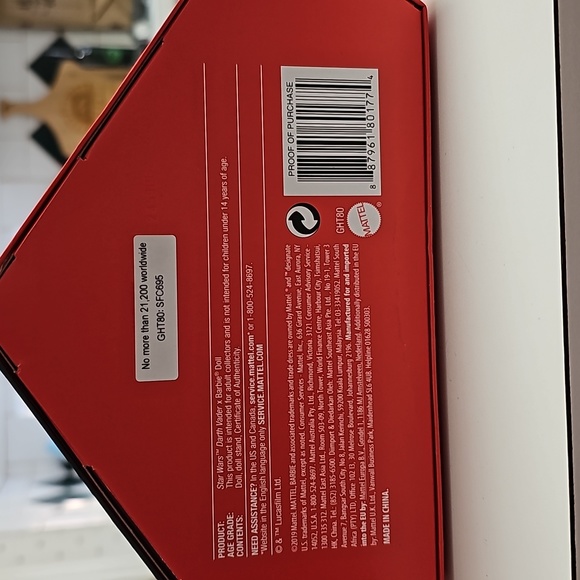 Brand New Unopened Collector's Star Wars Barbie Darth Vader - Picture 3 of 7